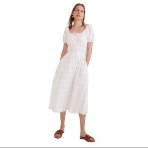Madewell Sophia Midi Dress in Seersucker